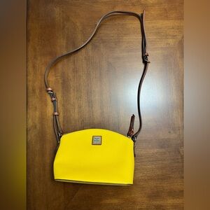Dooney & Bourke Bright Yellow Leather Shoulder Bag